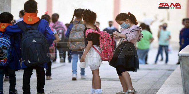 3 million and 800 thousand students back to schools today – Syrian Arab ...