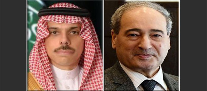 Cancilleres de Siria y Arabia Saudita repasan evolución de la situación en los territorios palestinos ocupados