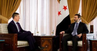 Canciller sirio recibe al presidente del Comité Internacional de Rescate