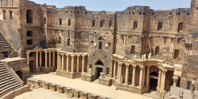 El teatro romano de Bosra, el más completo y mejor preservado de todos los teatros en Oriente Medio