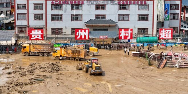 China en alerta amarilla por tormentas