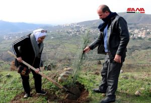 حملة تشجير في حمص