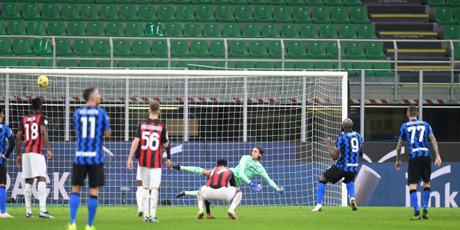 انتر ميلان يتأهل إلى الدور قبل النهائي بفوزه على ميلان